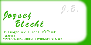 jozsef blechl business card